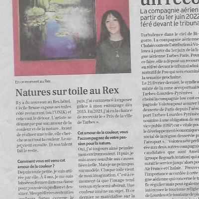 Article Exposition Rex Hotel Tarbes